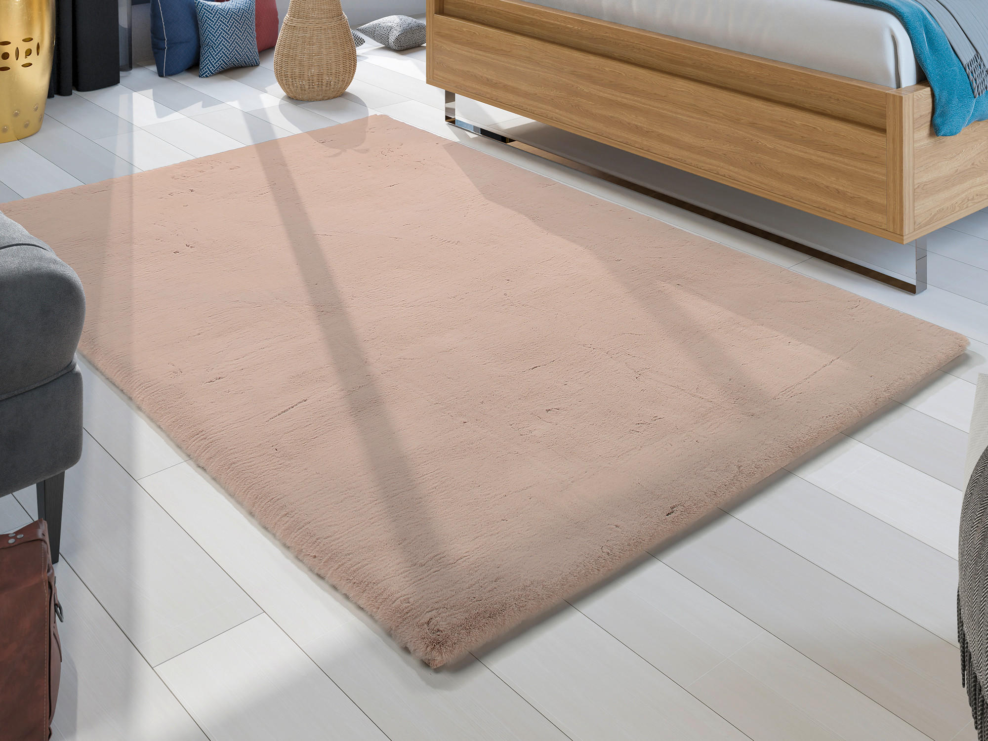 HOCHFLORTEPPICH 120/180 cm Nuvola - Exklusiv Taupe  - Taupe, Basics, Textil (120/180cm) - Novel