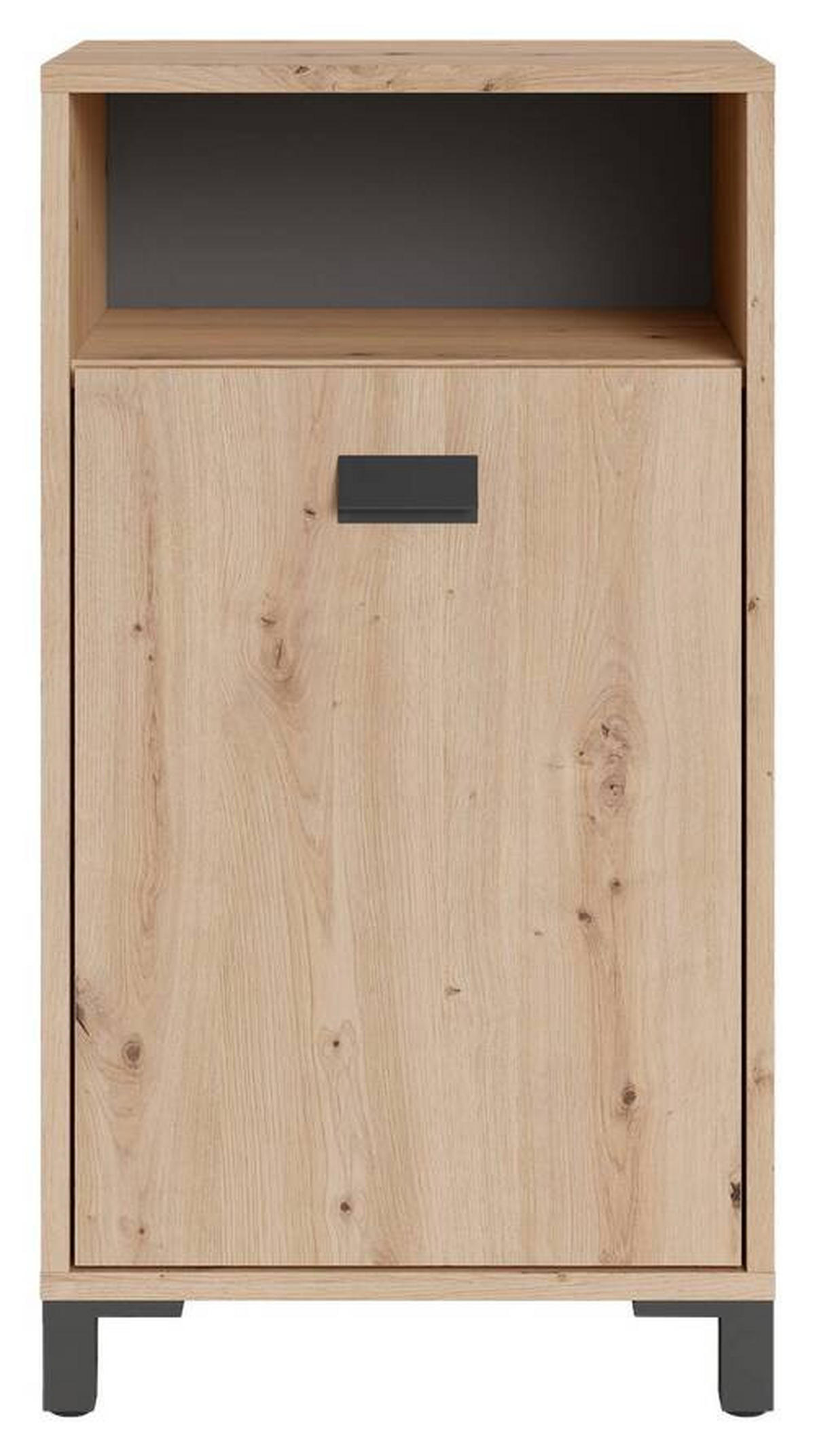 UNTERSCHRANK 42/77,5/31 cm   - Anthrazit/Schwarz, MODERN, Holzwerkstoff/Kunststoff (42/77,5/31cm) - MID.YOU