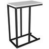 BEISTELLTISCH 46/26/63 cm Schwarz, Weiß rechteckig  - Schwarz/Weiß, Design, Holzwerkstoff/Metall (46/26/63cm) - MID.YOU