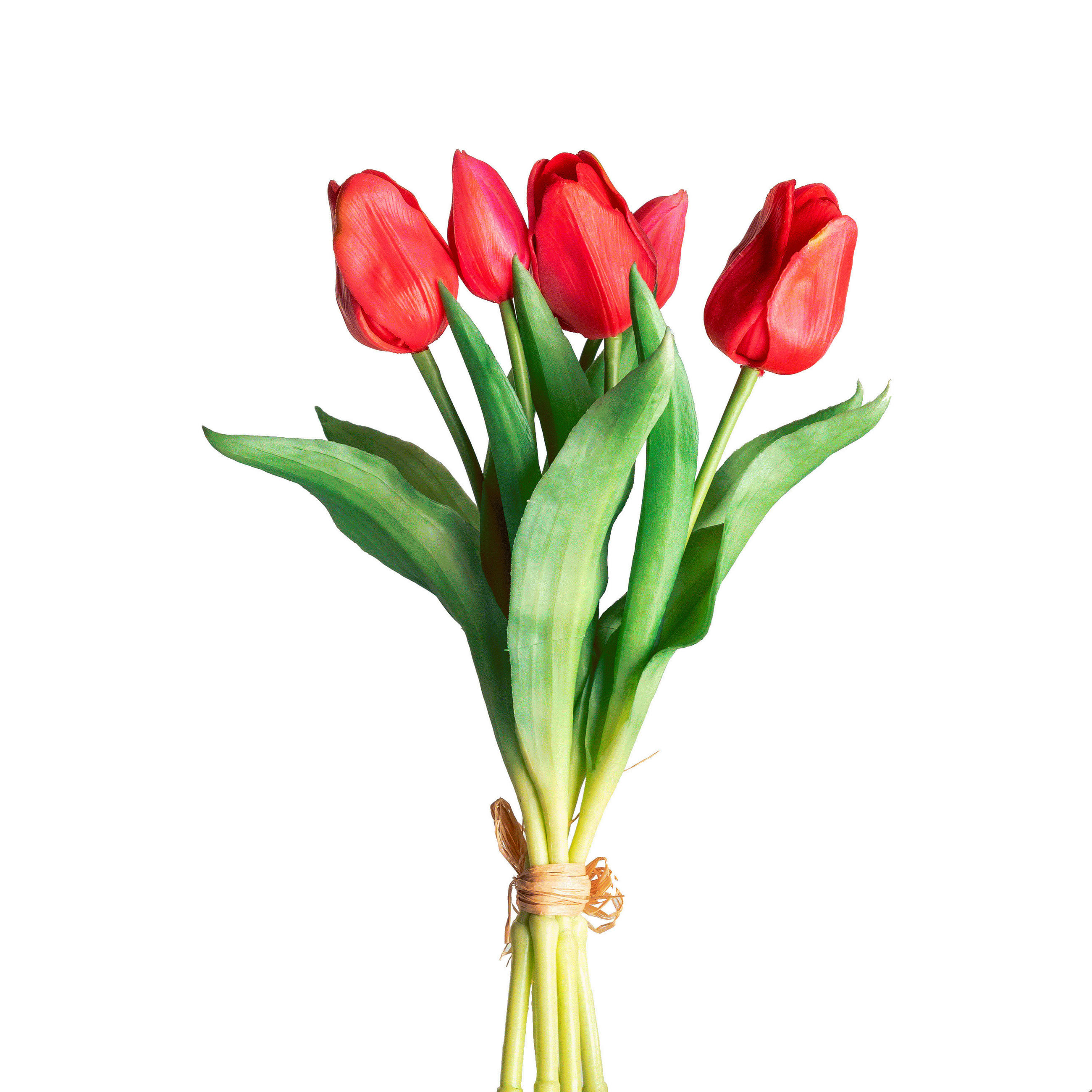 KUNSTBLUME  - Dunkelrosa/Rot, Basics, Kunststoff (28cm)