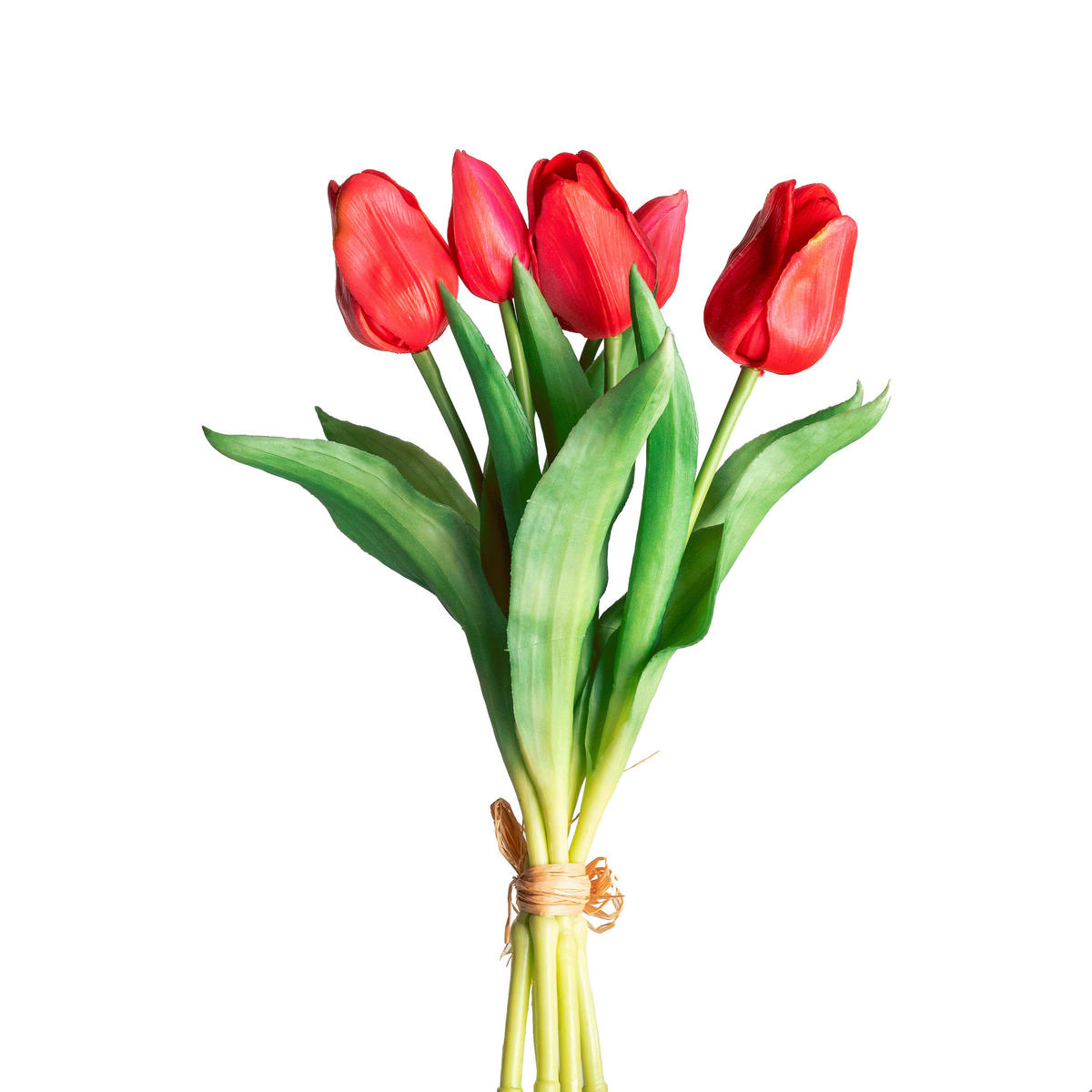 KUNSTBLUME  - Dunkelrosa/Rot, Basics, Kunststoff (28cm)
