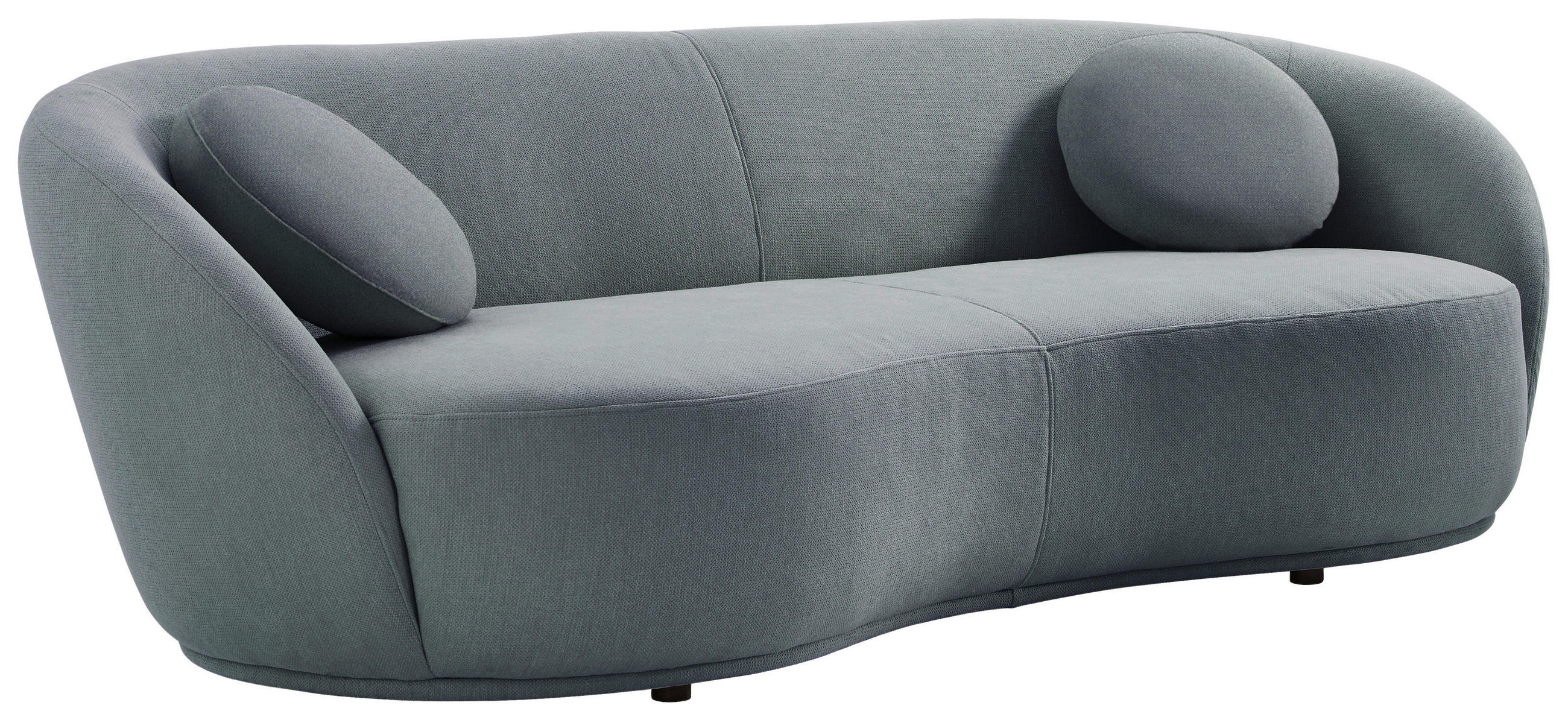 BIG SOFFA i flatväv grå  - svart/grå, Design, textil/plast (245/81/120cm) - MID.YOU