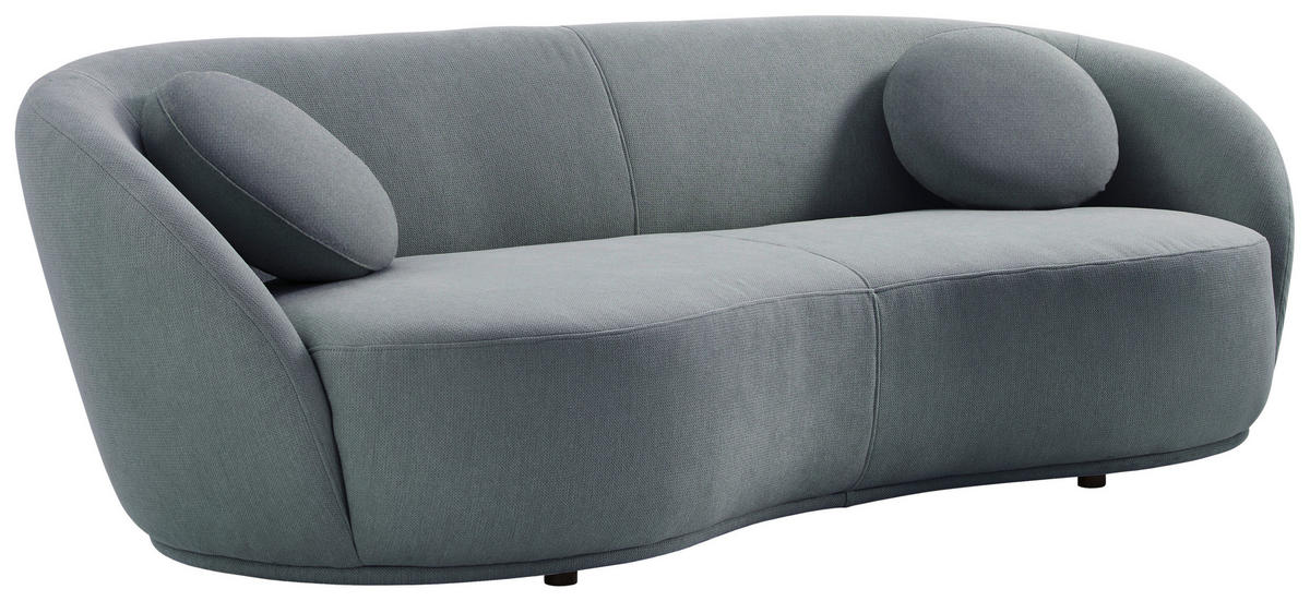 BIG SOFFA i flatväv grå  - svart/grå, Design, textil/plast (245/81/120cm) - MID.YOU