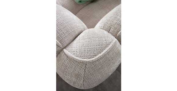 ECKSOFA in Chenille Creme  272/172 cm  - Creme/Schwarz, KONVENTIONELL, Kunststoff/Textil (272/172cm) - Carryhome