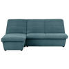 ECKSOFA Looks VIII Petrol Webstoff  - Petrol/Schwarz, Design, Kunststoff/Textil (168/214cm) - LOOKS by W.Joop