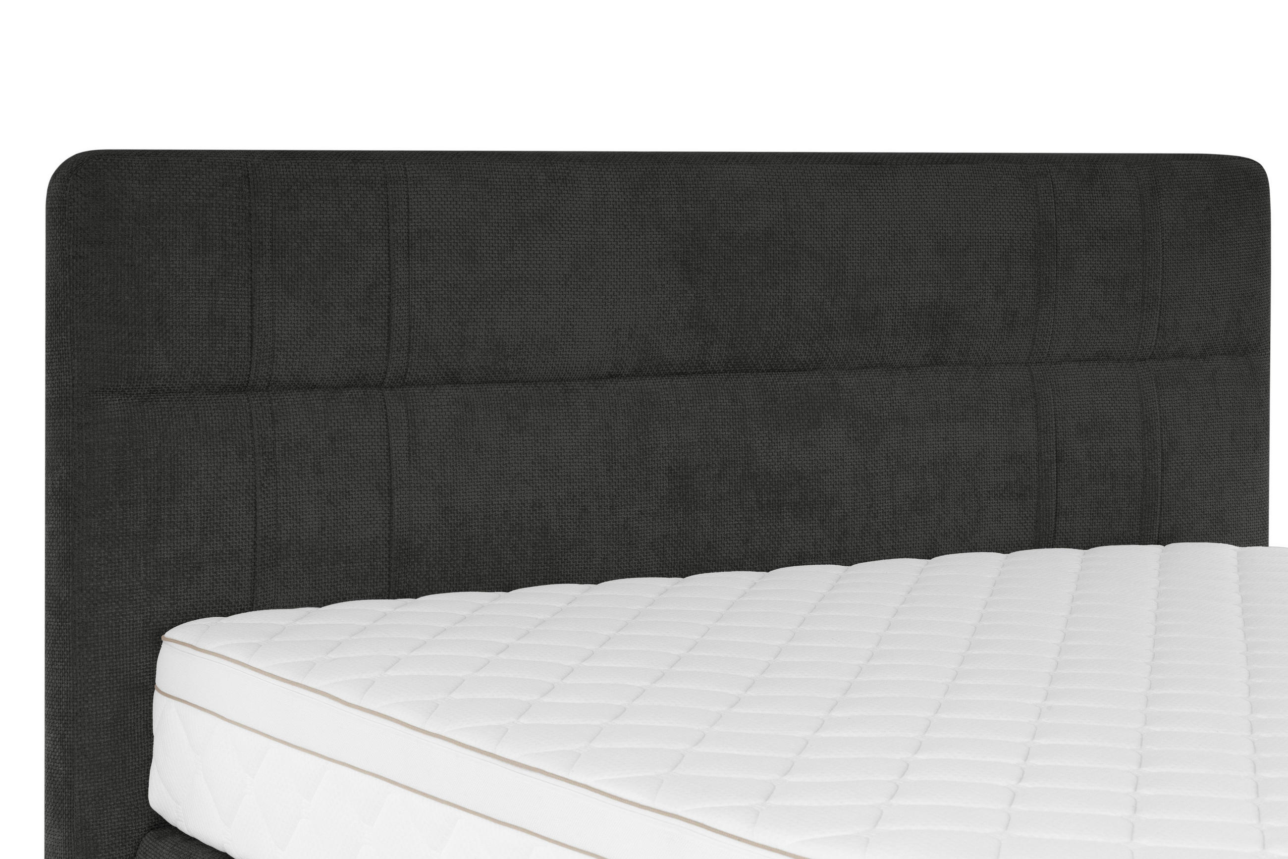 BOXSPRINGBETT 180/200 cm  in Graphitfarben  - Eichefarben/Graphitfarben, MODERN, Holz/Textil (180/200cm) - Welnova