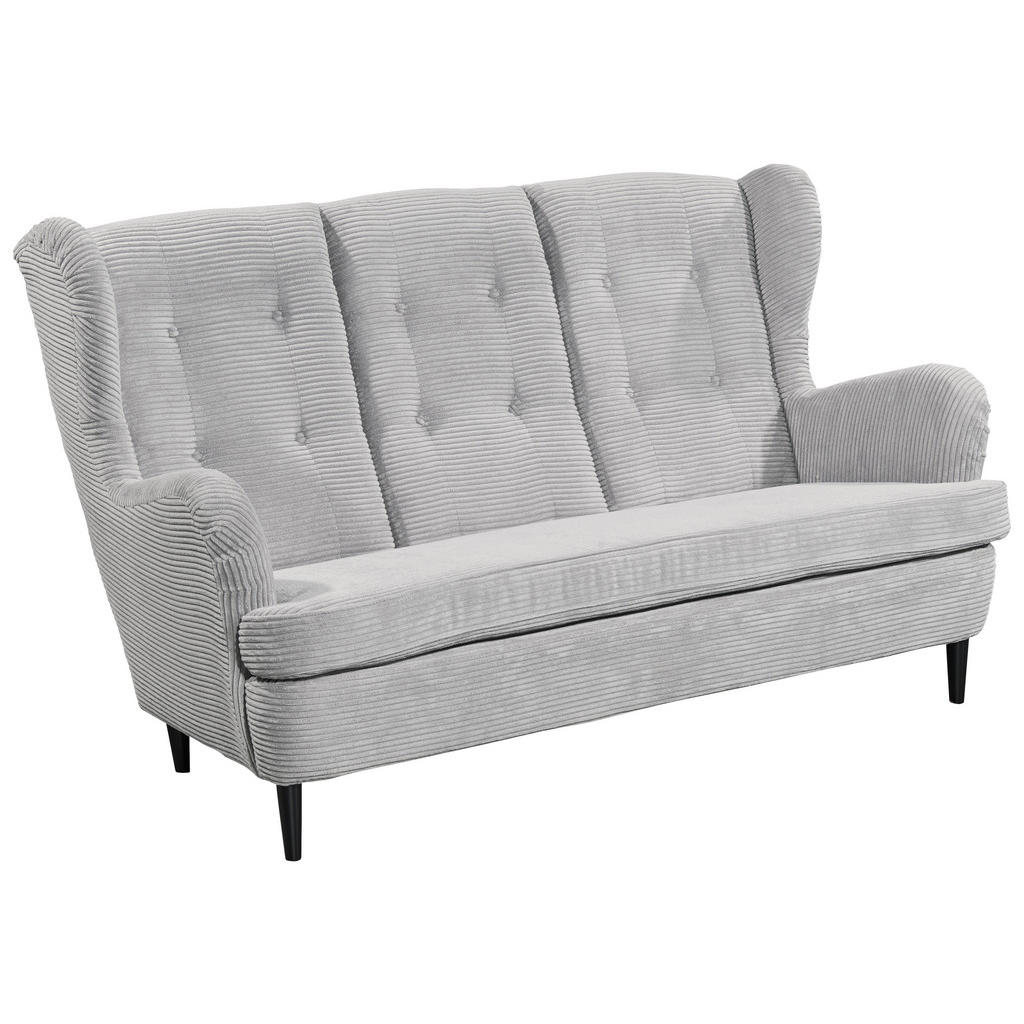 Thumbnail - Mid.you Küchensofa, Hellgrau, Textil, Buche, massiv, 2-Sitzer, 176x103x98 cm, Made in EU, Küchen, Küchenmöbel, Küchensof...