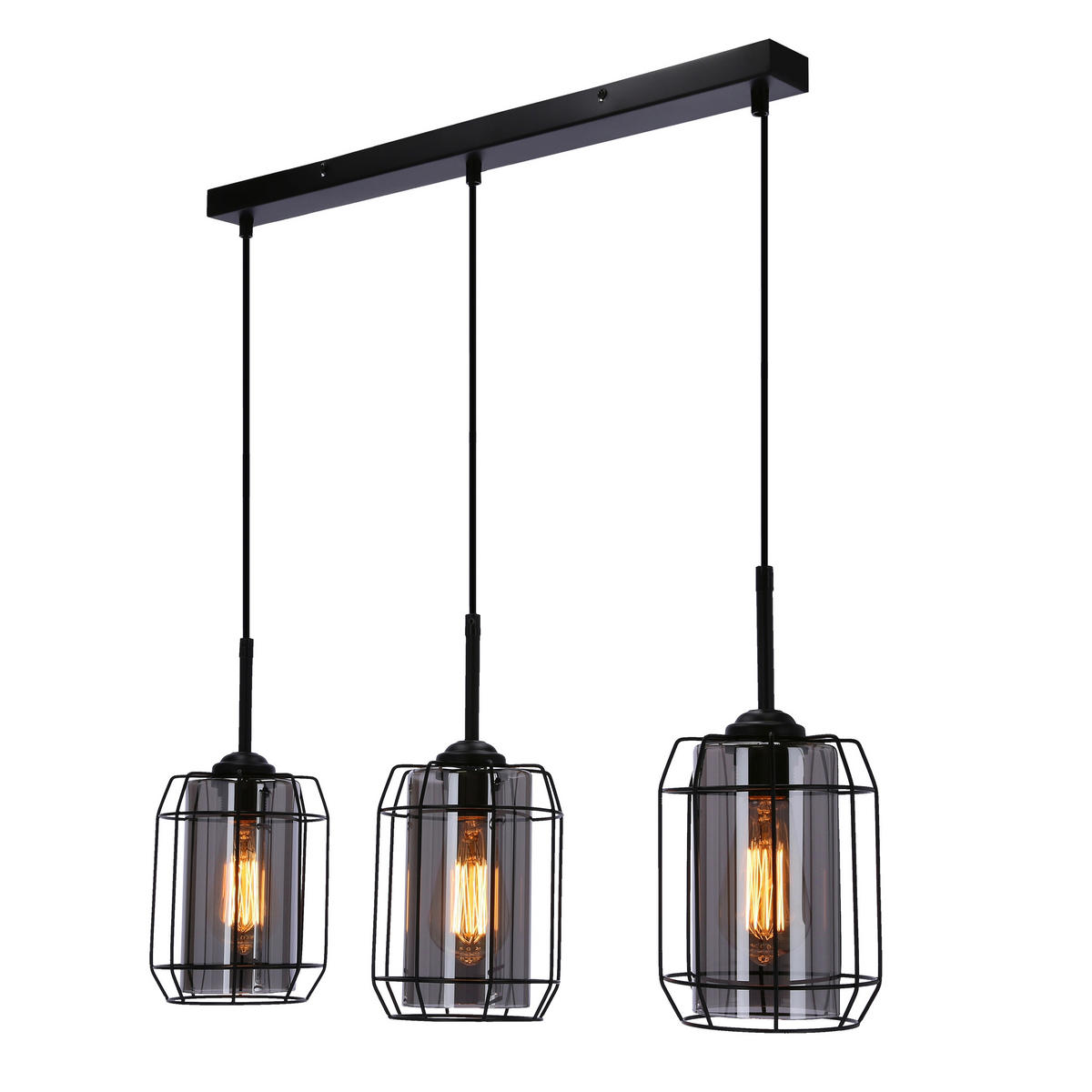 PENDELLAMPA Jonera 67/15/110 cm  - svart, Design, metall (67/15/110cm)