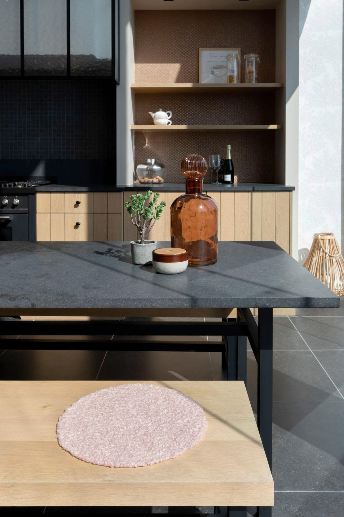 BLAZINA ZA STOL        37/2 cm        - pink, Basics, tekstil (37/2cm)