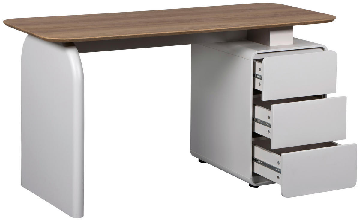 SCHREIBTISCH 140/60/75 cm Eichefarben, Kaschmir  - Kaschmir/Eichefarben, MODERN, Holzwerkstoff (140/60/75cm) - MID.YOU