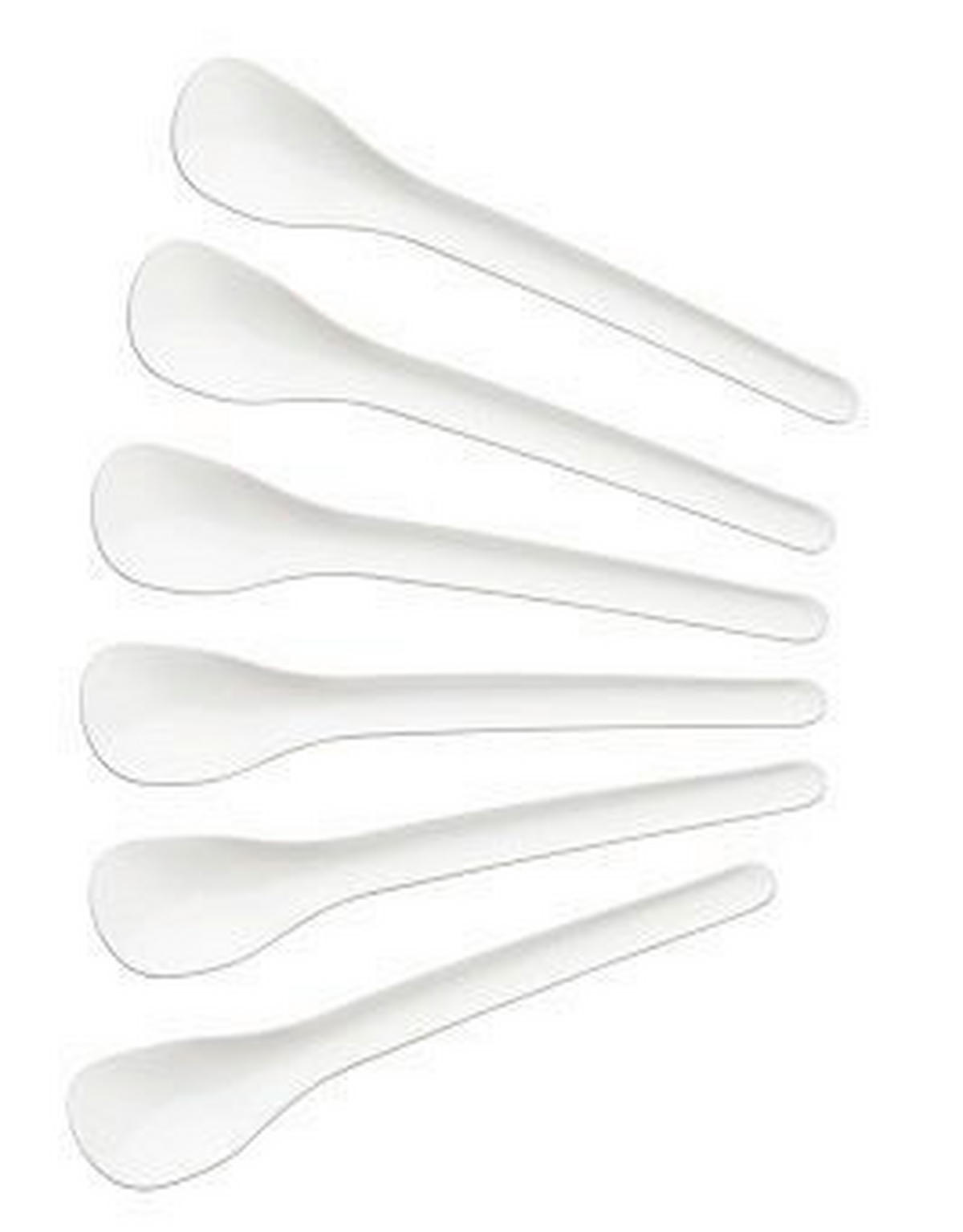 EIERLÖFFEL  - Weiß, Basics, Kunststoff (14cm) - Homeware Profession.