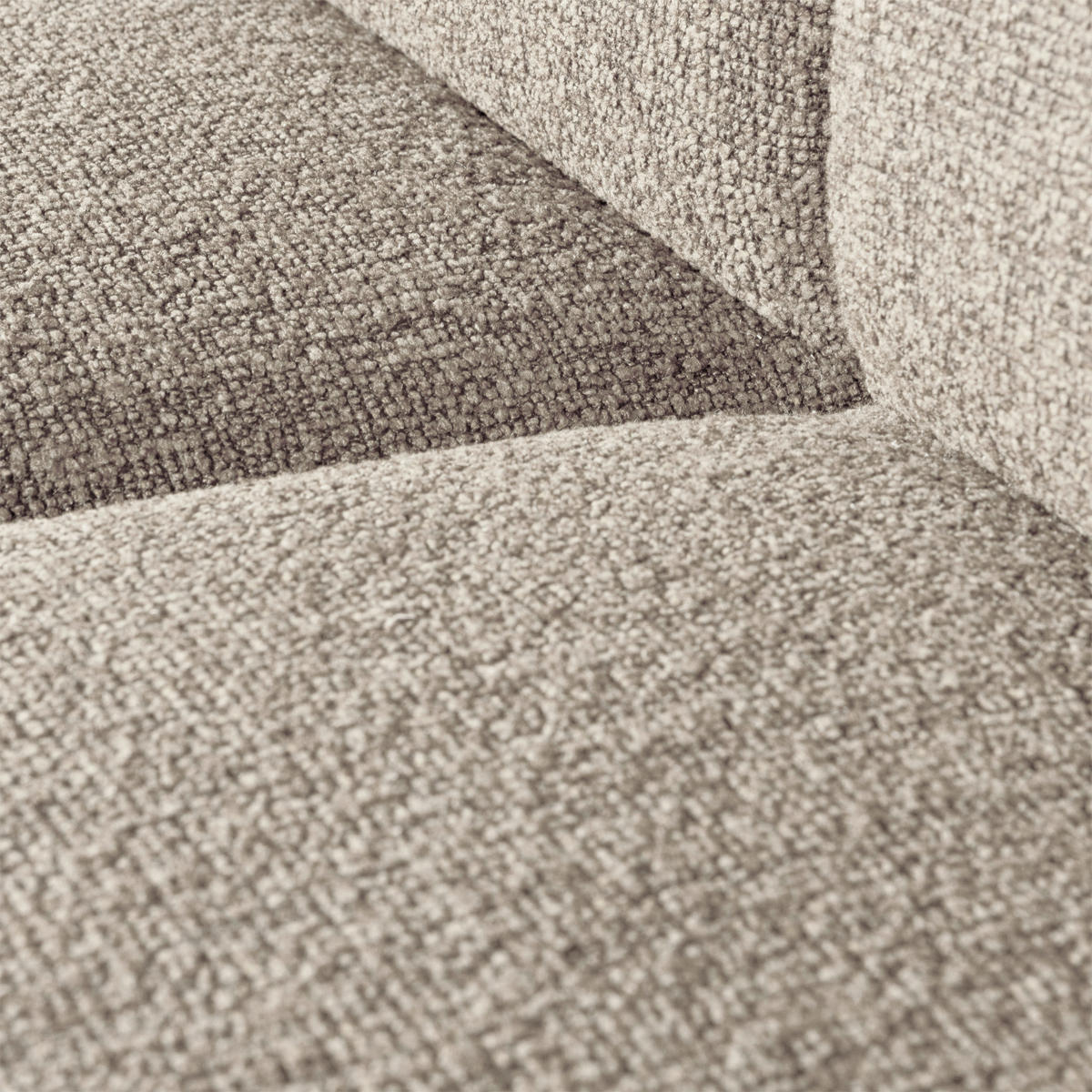 SOFAELEMENT Mojo Bouclé Beige  - Beige/Schwarz, Design, Kunststoff/Textil (84/74/97cm) - Livetastic