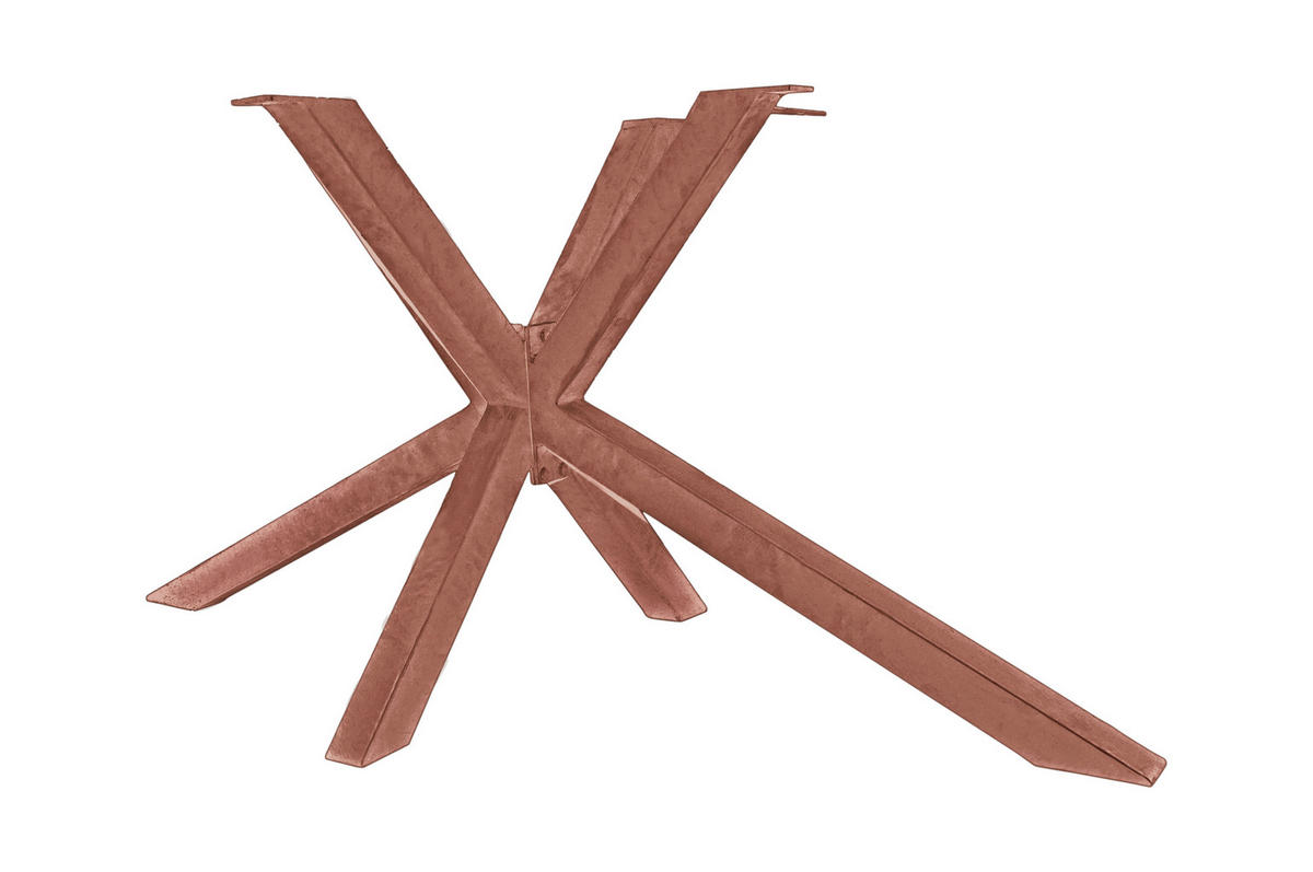 ESSTISCH 200/100/78 cm Echtholz  Holz, Metall rechteckig Braun, Naturfarben  - Braun/Naturfarben, MODERN, Holz/Metall (200/100/78cm) - MID.YOU