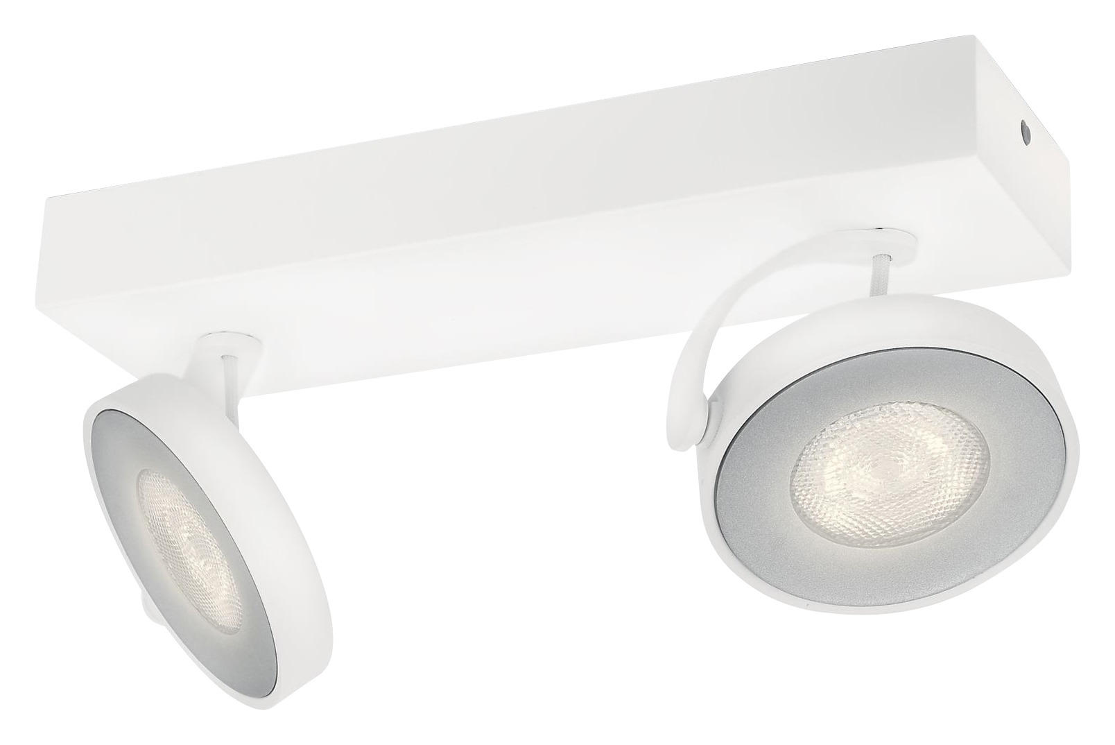 LED-DECKENLEUCHTE 25.5/9/9.3 cm   - Weiß, Design, Metall (25.5/9/9.3cm)