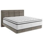 BOXSPRINGBETT 180/200 cm  in Grau  - Schwarz/Grau, KONVENTIONELL, Kunststoff/Textil (180/200cm) - Carryhome