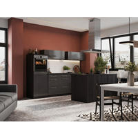 KÜCHENBLOCK 280/160 cm   in Grau  - Eichefarben/Grau, Basics, Holzwerkstoff/Metall (280/160cm) - Respekta