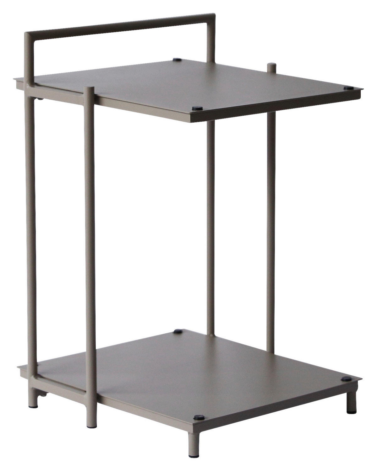 BEISTELLTISCH 40/42/60 cm Taupe rechteckig  - Taupe/Anthrazit, Design, Metall (40/42/60cm) - Xora