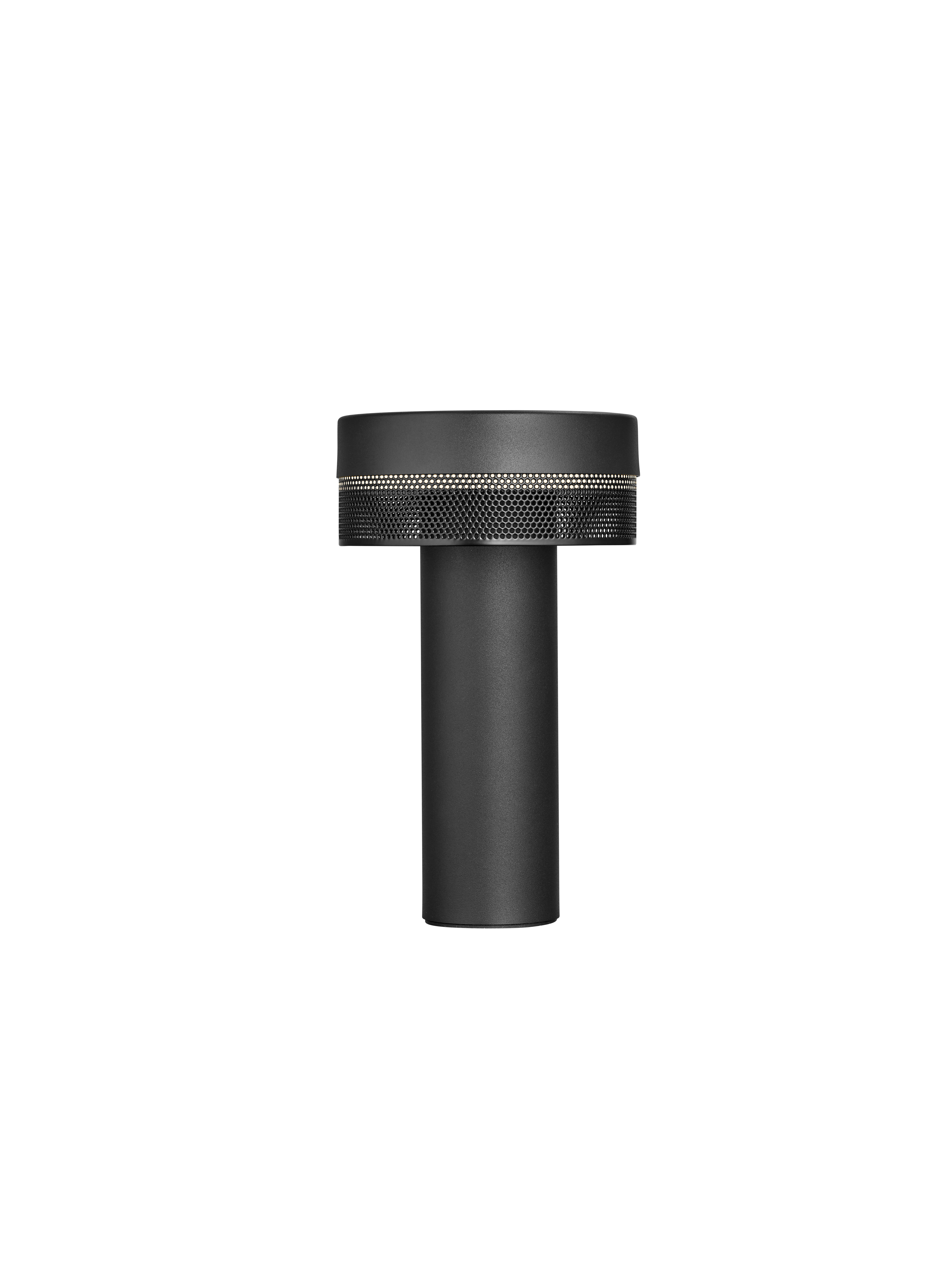 AKKU-TISCHLEUCHTE 14,5/24 cm  - Schwarz, KONVENTIONELL, Metall (14,5/24cm) - Hell