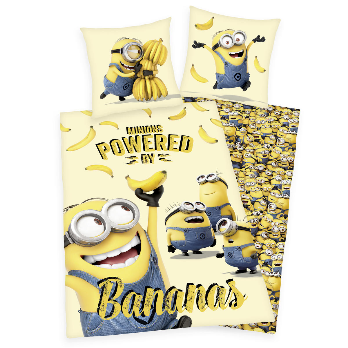 JUGENDBETTWÄSCHE Minions Renforcé 135/200 cm  - Multicolor, Trend, Textil (135/200cm) - Herding