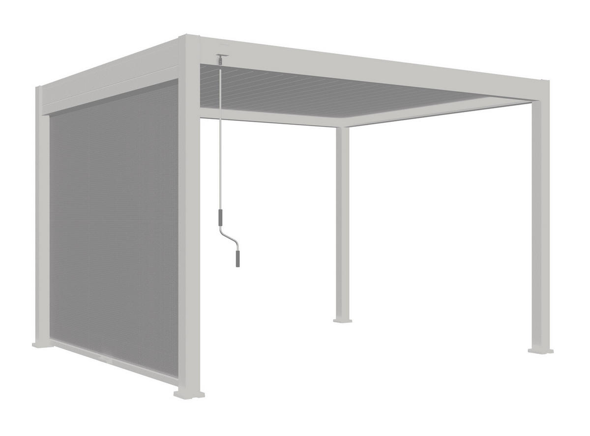 PERGOLA-ROLLO 300/235/10 cm  - Weiß, Basics, Textil/Metall (300/235/10cm) - Gardenson