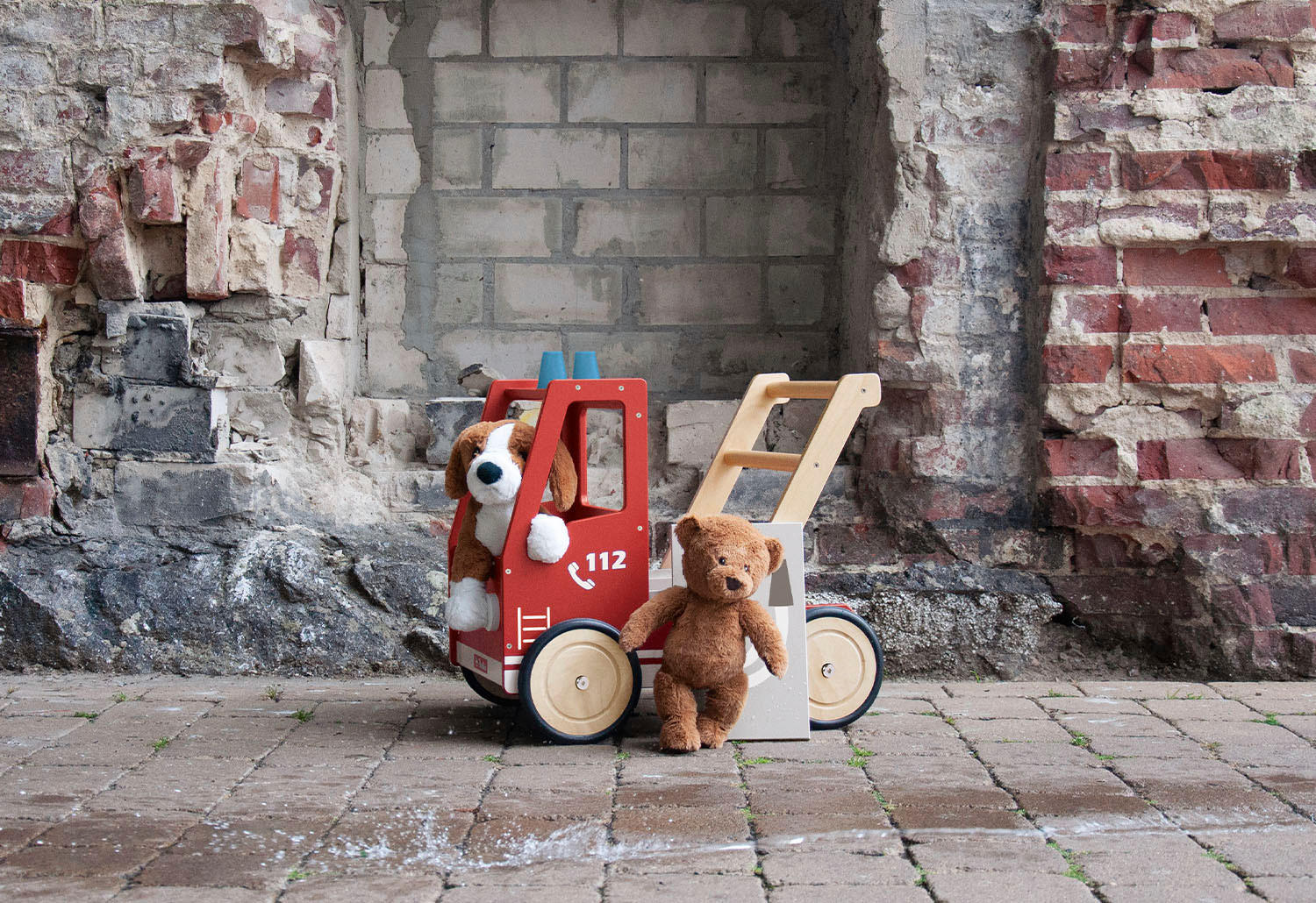 LAUFLERNWAGEN - Multicolor, Basics, Holzwerkstoff (54/38/48cm) - Pinolino