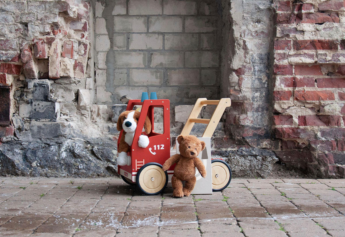 LAUFLERNWAGEN Fred  - Multicolor, Basics, Holzwerkstoff (54/38/48cm) - Pinolino