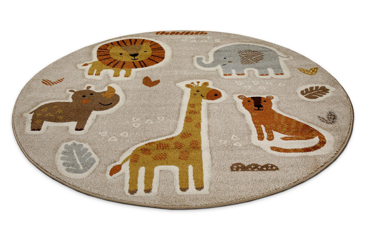 KINDERTEPPICH 160 cm Nala & Friends Multicolor rund  - Multicolor, Basics, Textil (160cm)