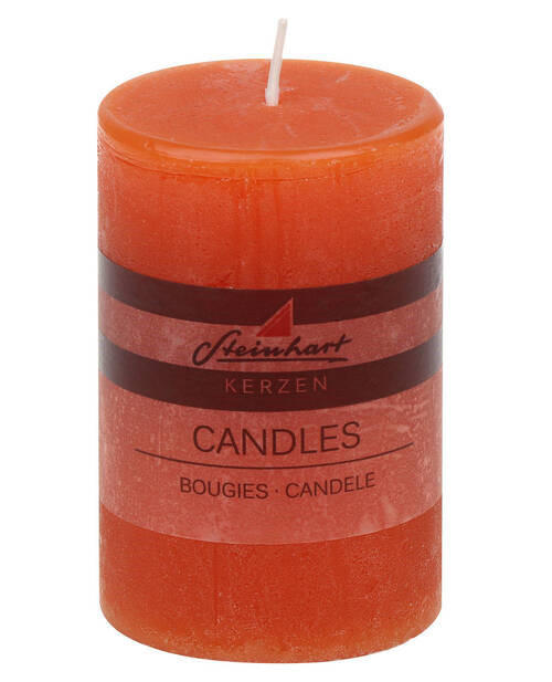 STUMPENKERZE  - Orange, Basics (6,8/10cm)