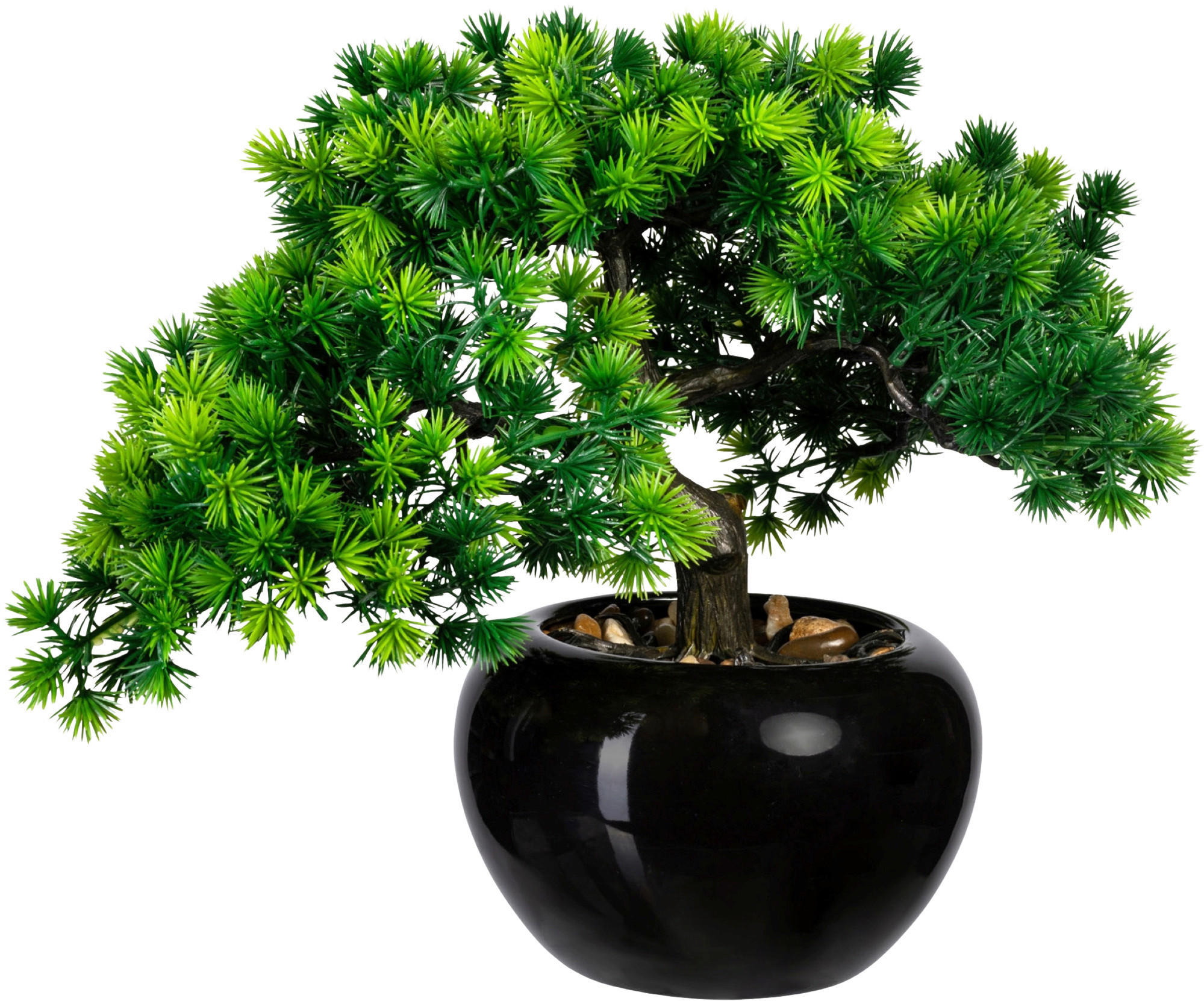 KUNSTPFLANZE Bonsai 26 cm  - Schwarz/Braun, Design, Keramik/Kunststoff (26cm) - P & B