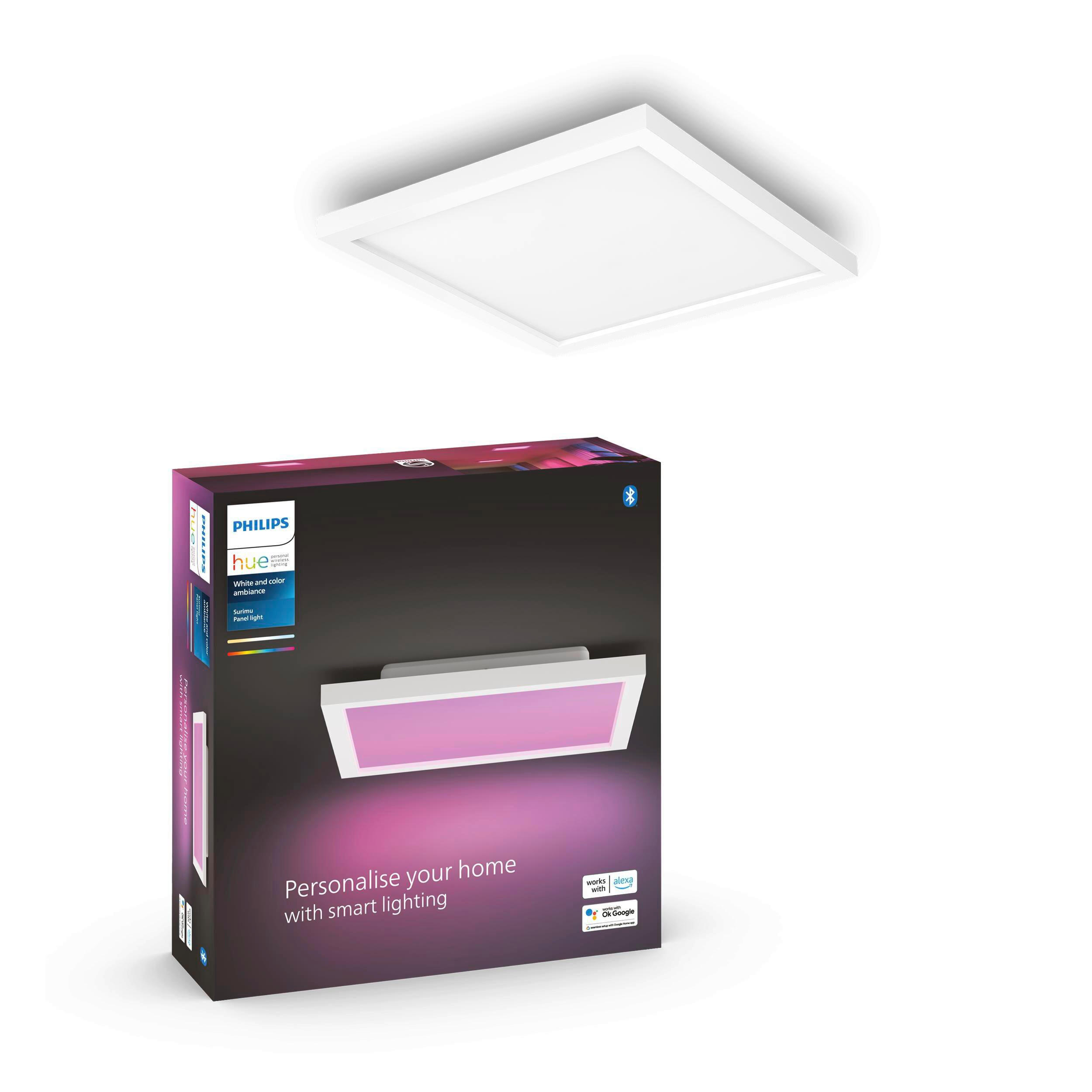 LED-DECKENLEUCHTE    30/30/4,6 cm  - Weiss, Konventionell, Metall (30/30/4,6cm) - Philips HUE