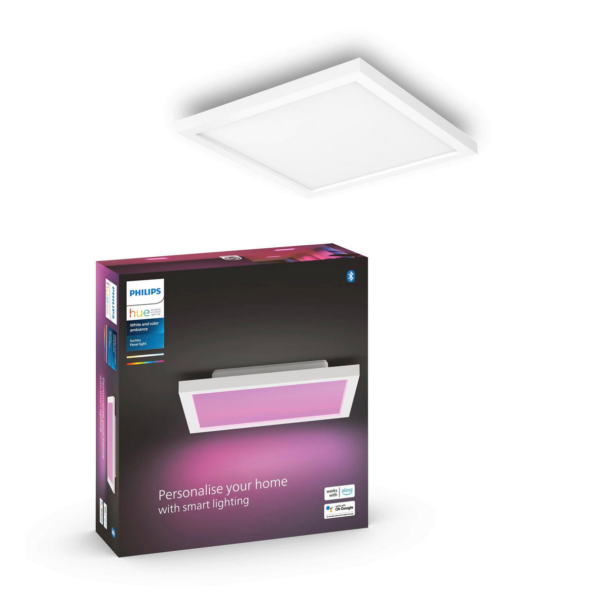 LED-DECKENLEUCHTE    30/30/4,6 cm  - Weiss, Konventionell, Metall (30/30/4,6cm) - Philips HUE
