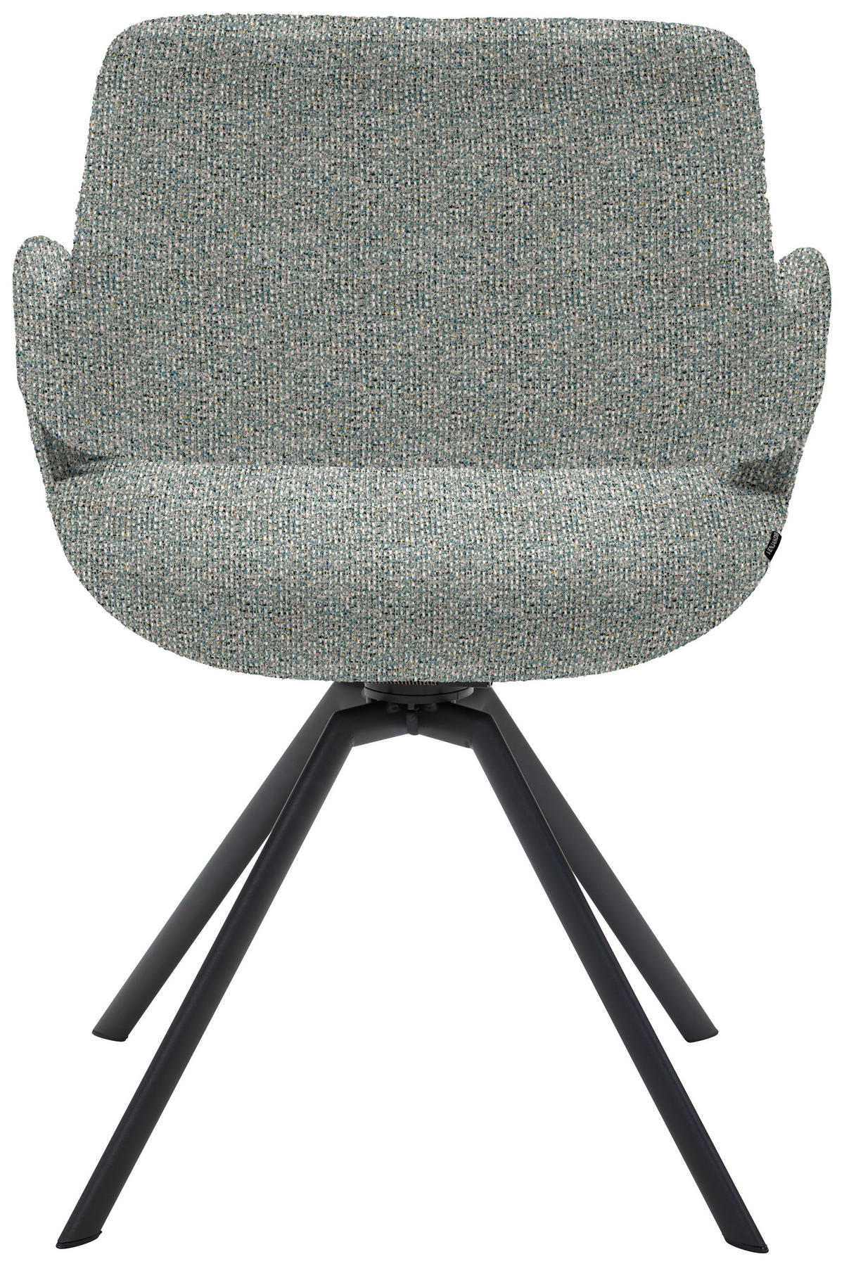 ARMLEHNSTUHL Stahl Struktur  - Anthrazit/Hellblau, Design, Textil/Metall (59/86/63cm) - Venjakob