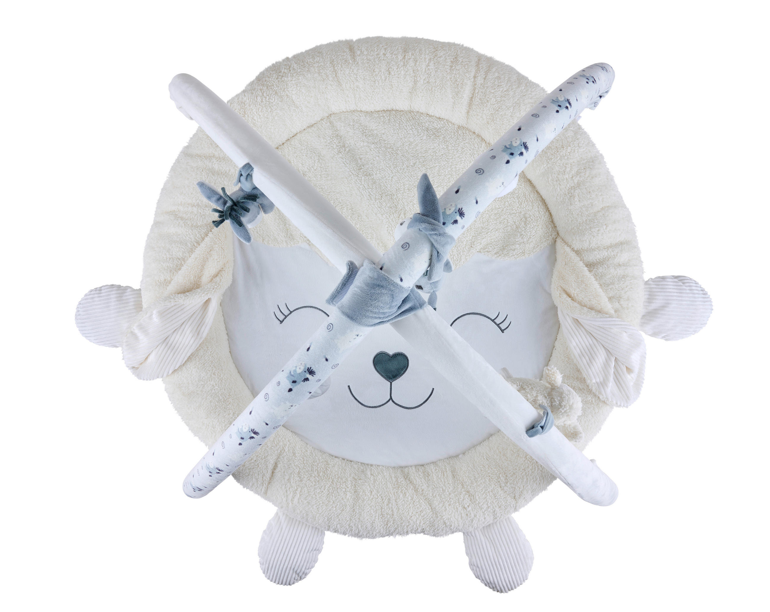 BABYGYM Molly - vit/grå, Basics, textil (80cm) - Patinio