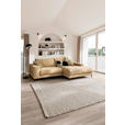 ECKSOFA in Flachgewebe Gelb  253/177 cm  - Gelb/Schwarz, Design, Textil/Metall (253/177cm) - Dieter Knoll