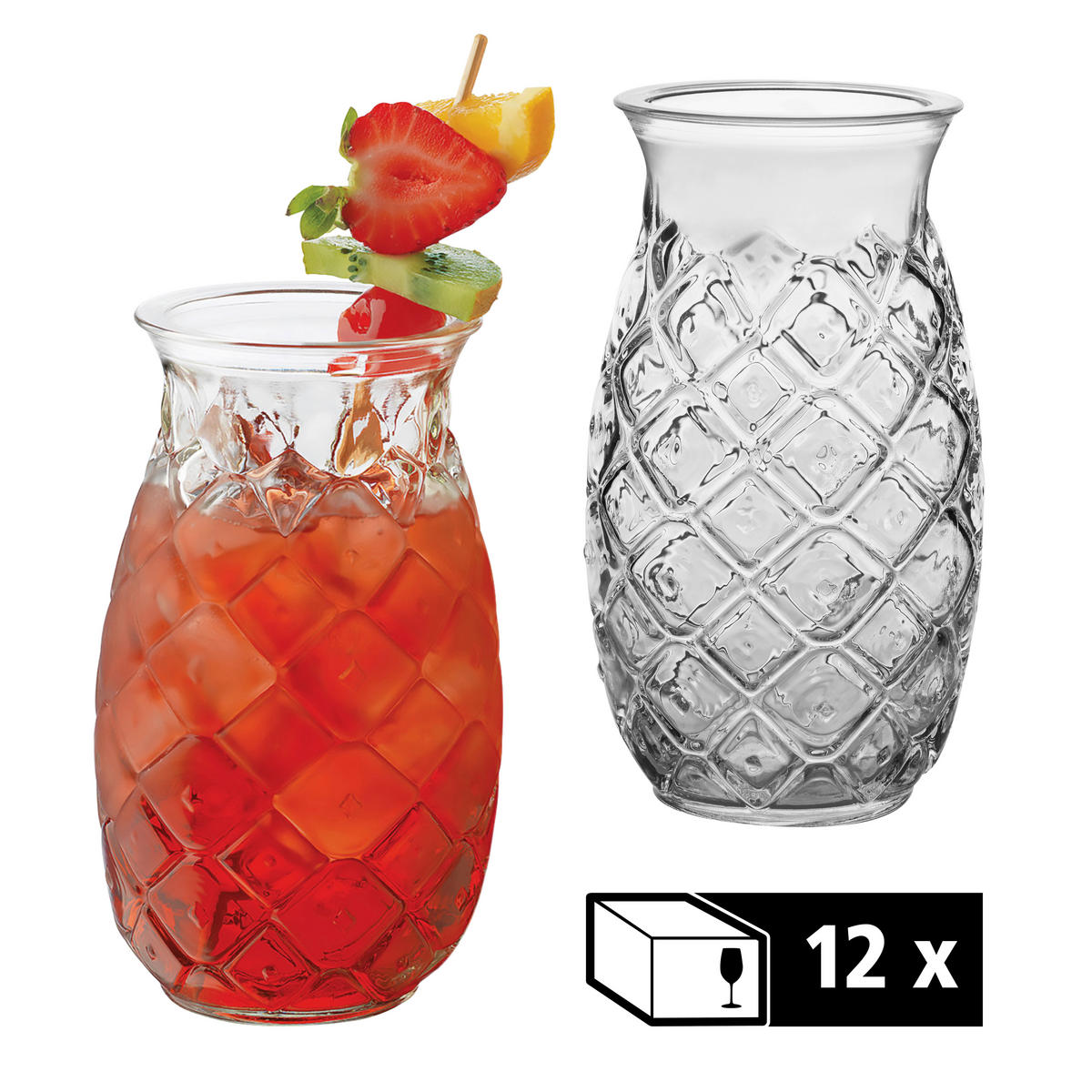 GLÄSERSET TIKI  12-teilig  - Klar, Basics, Glas (8,5/14,5cm)