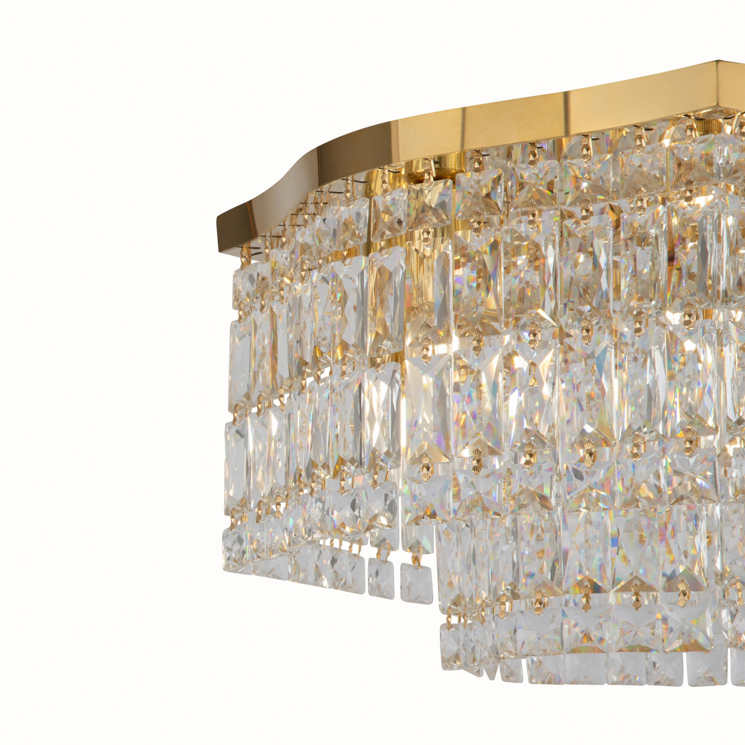 DECKENLEUCHTE 45/25/45 cm   - Goldfarben, Basics, Glas/Metall (45/25/45cm) - MAYTONI