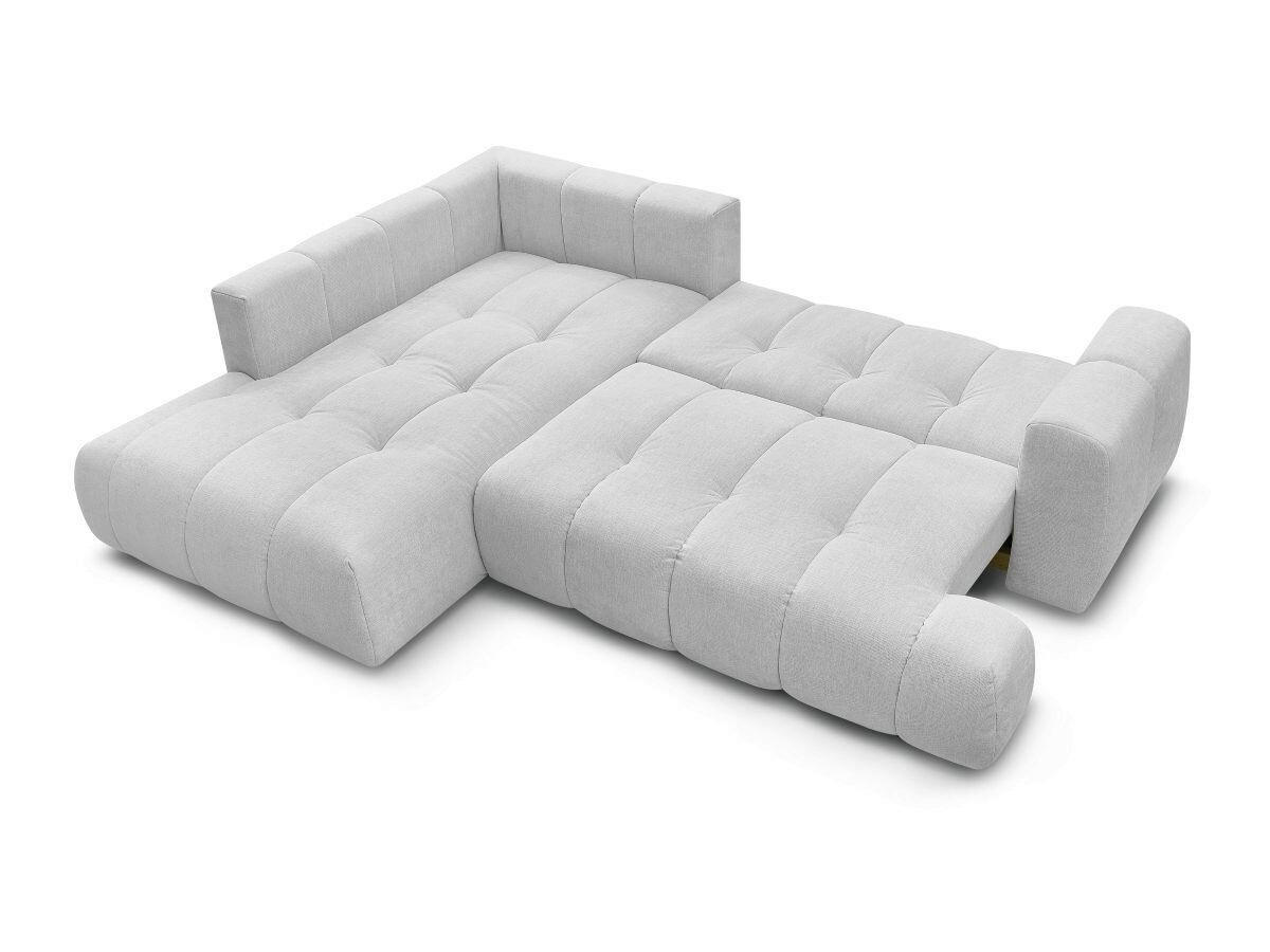 ECKSCHLAFSOFA FUJI Leinenoptik Hellgrau  inkl.  - Hellgrau/Schwarz, MODERN, Kunststoff/Textil (204/282cm)