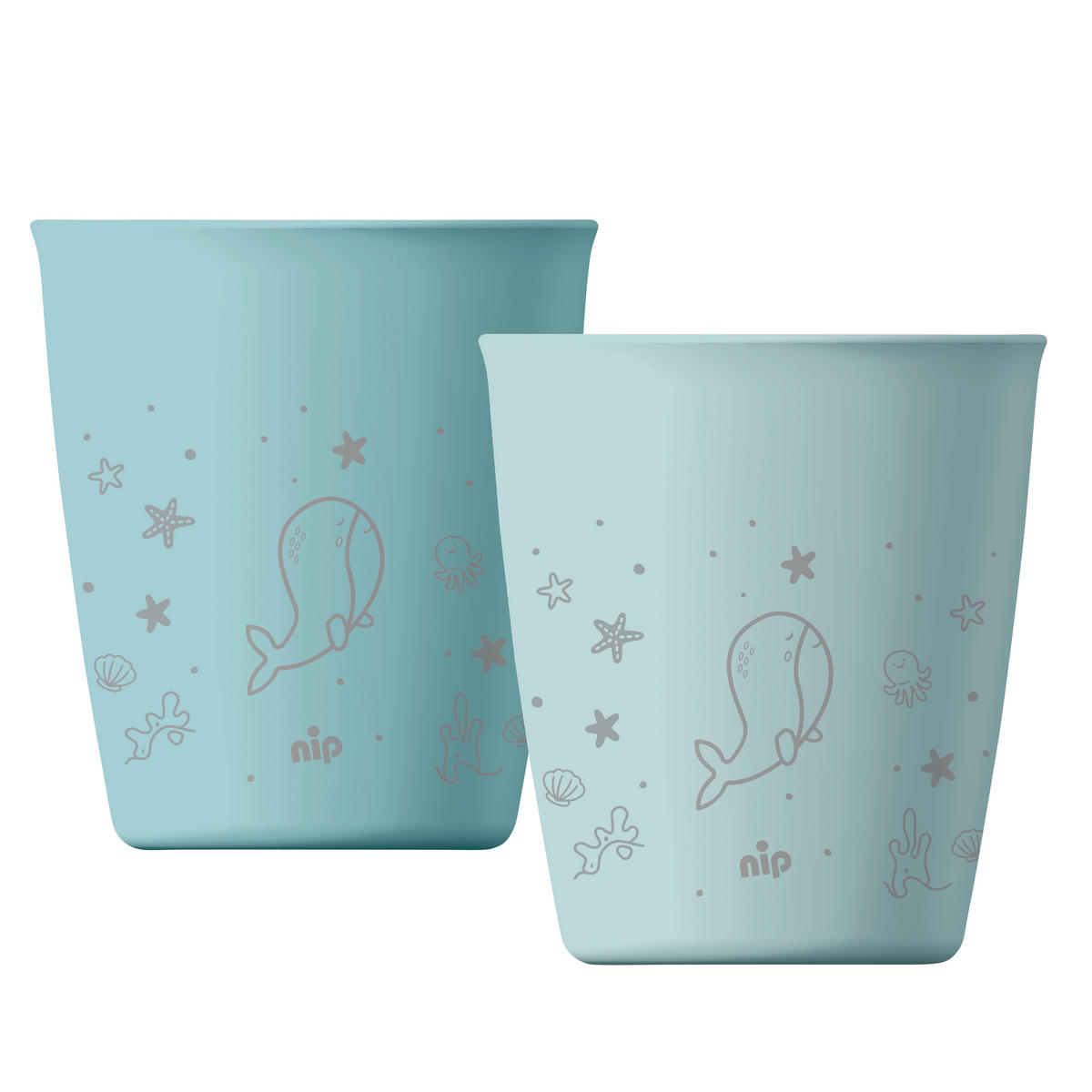 DETSKÝ HRNČEK - pastelová modrá, Basics, prírodné materiály (8/17,5/7,5cm)