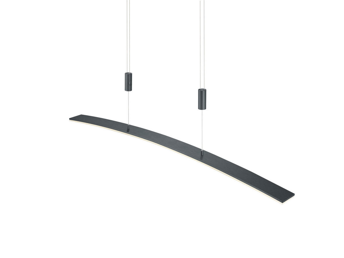 LED-HÄNGELEUCHTE 100/6 cm   - Anthrazit, Design, Kunststoff/Metall (100/6cm) - Hell