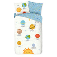 WENDEBETTWÄSCHE 2-teilig Good Morning Renforcé 140/200 cm  - Blau/Rot, Basics, Textil (140/200cm)