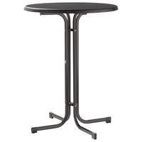 GARTENKLAPPTISCH Metall Anthrazit, Grau  - Anthrazit/Grau, Basics, Kunststoff/Metall (86/86/112cm) - Sieger