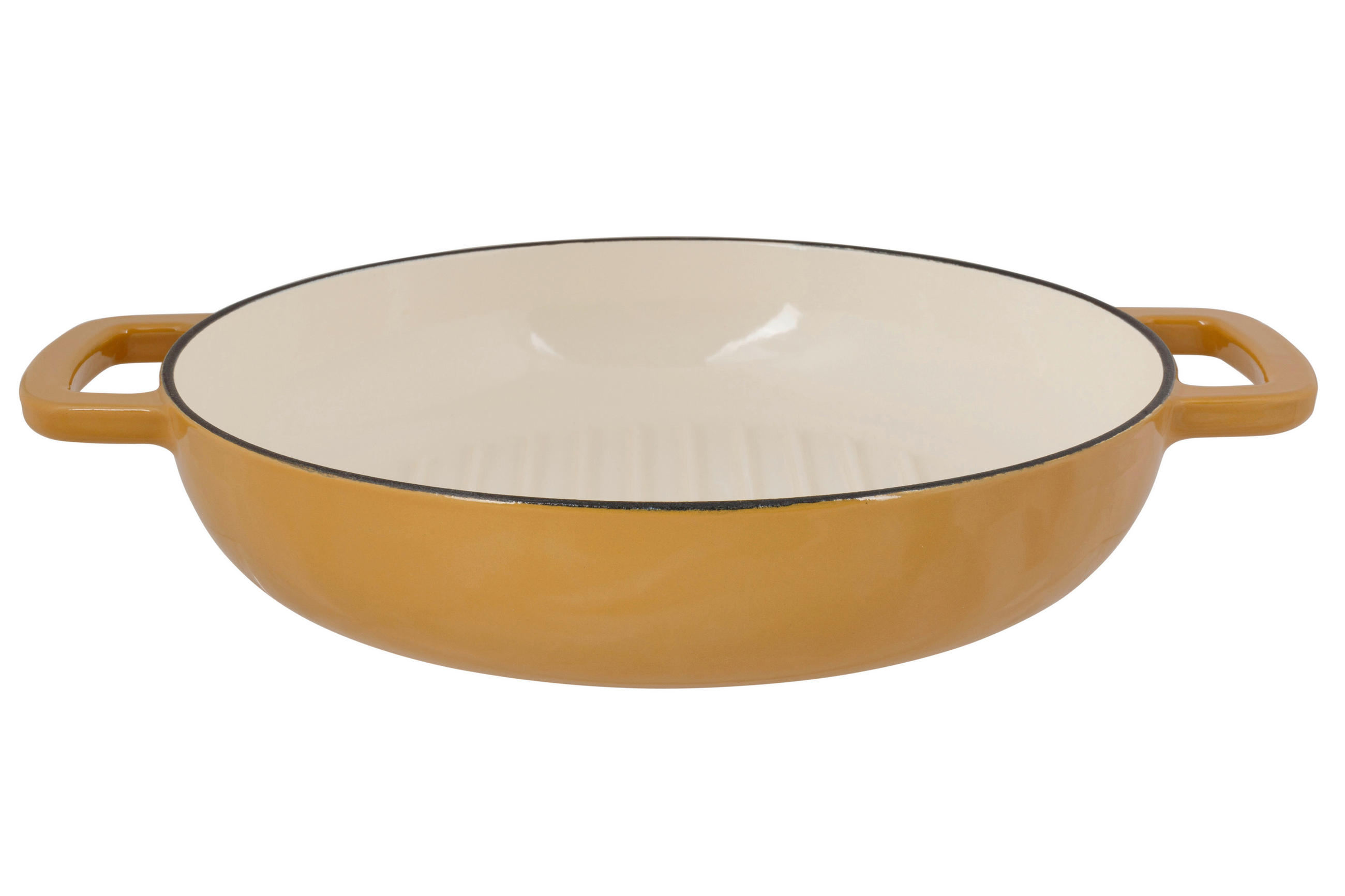 LITOŽELEZNA PONEV FONTESTIC 28/6 cm  - barve jantarja, Basics, kovina (28/6cm)