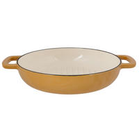 LITOŽELEZNA PONEV FONTESTIC 28/6 cm  - barve jantarja, Basics, kovina (28/6cm)