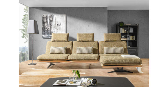 SCHLAFSOFA in Mikrofaser Grün  - Grün, Design, Holz/Textil (204/92/90cm) - Dieter Knoll