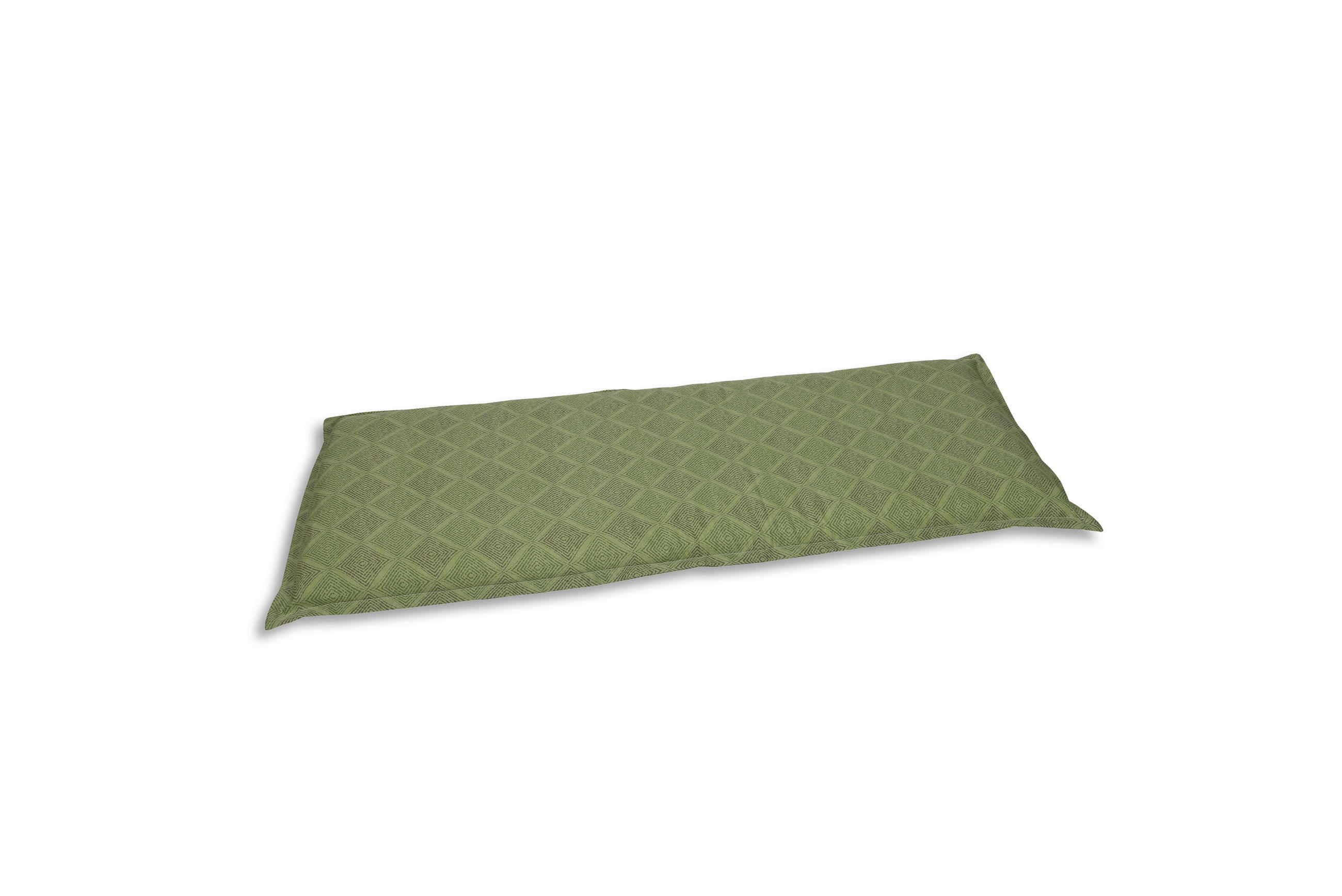 BANKAUFLAGE  Raute  - Grün, Basics, Textil (115/6/48cm)