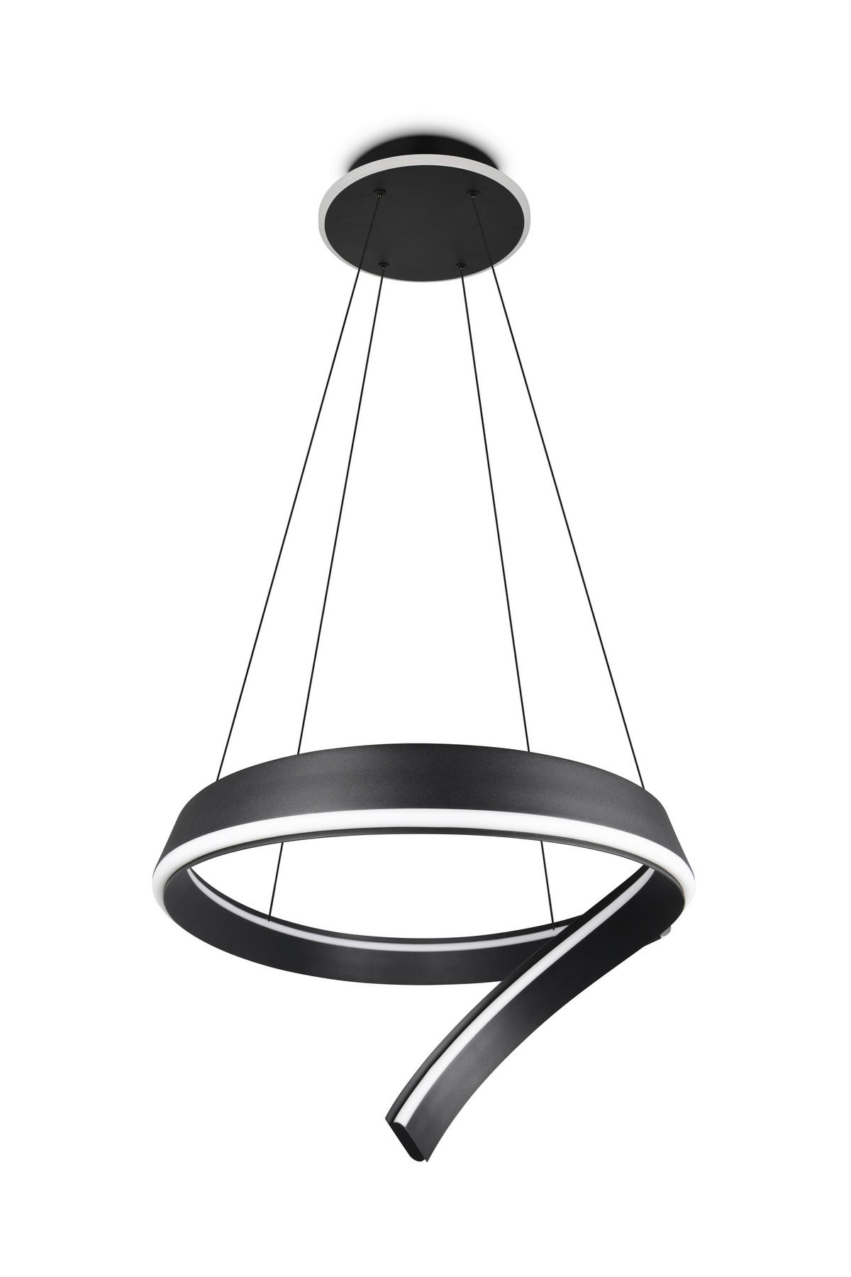 LED-HÄNGELEUCHTE CIRONDA 81/200/55 cm  - Schwarz, Design, Metall (81/200/55cm) - Cinque