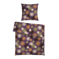 BETTWÄSCHE Satin 135/200 cm  - Beige/Violett, Textil (135/200cm) - Esposa