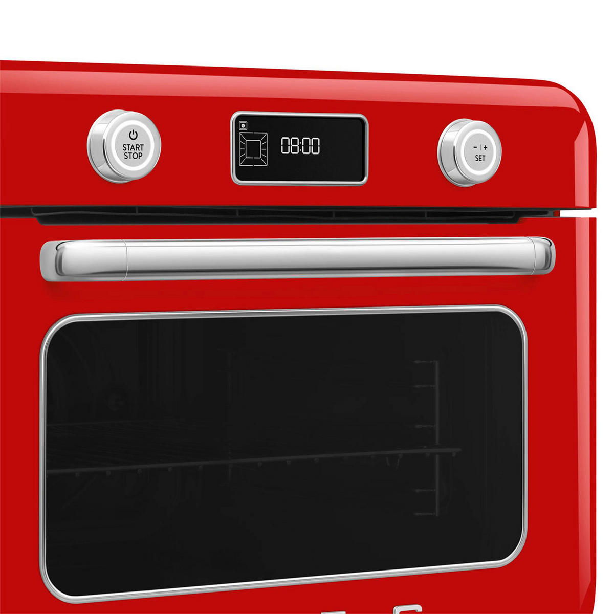 MINIBACKOFEN 50´s Style  - Rot, Basics, Metall (50/40/51cm) - SMEG