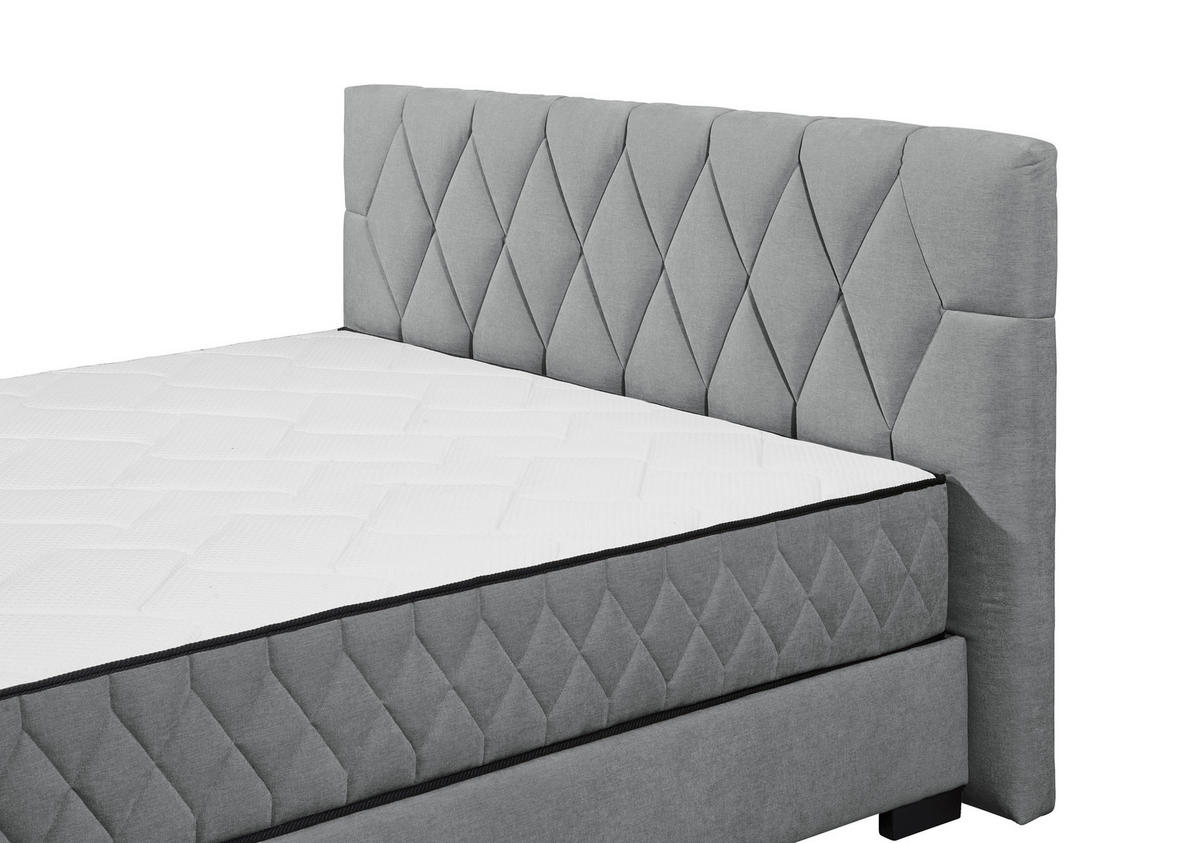 BOXBETT 180/200 cm  in Anthrazit  - Anthrazit/Schwarz, Modern, Holzwerkstoff/Kunststoff (180/200cm) - MID.YOU