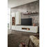 WOHNWAND in Weiß, Nussbaumfarben - Nussbaumfarben/Weiß, Design, Holz/Holzwerkstoff (315/218/47cm) - Dieter Knoll WOHNWAND in Weiß, Nussbaumfarben - Nussbaumfarben/Weiß, Design, Holz/Holzwerkstoff (315/218/47cm) - Dieter Knoll